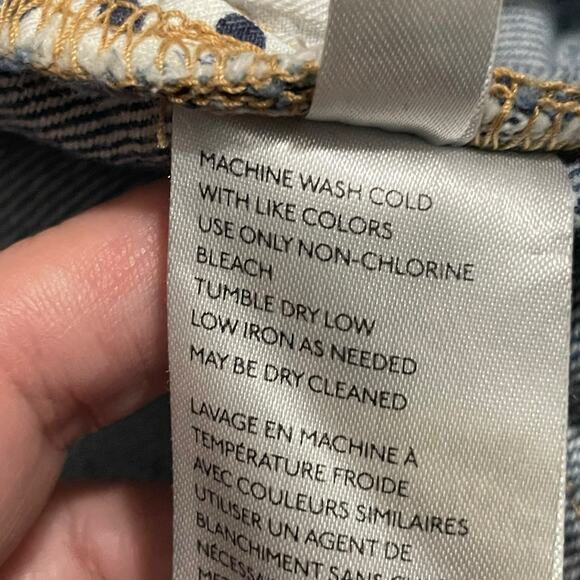 We The Free People Womens 26 Bailey Raw Hem Mini Skirt Blue Medium Wash Denim - Picture 7 of 9